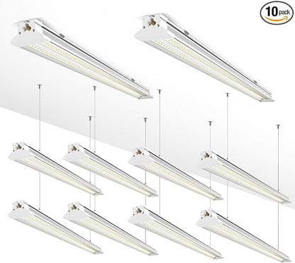 Super Bright New Upgrade Hanging | Surface Mount 8' 120w 5000k 20000lm 8ft Led Shop Light, Linkable Ceiling Lighting Garage Lights | Led Shop Lights 8ft for Garage Workshop Shop Warehouse