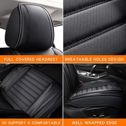 Car Seat Covers,Car Seat Protector Waterproof,Seat Covers Front, Car Seat Protectors,Automotive Seat Covers Fit for Most Cars Black