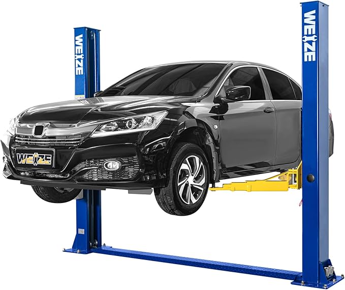 WEIZE 11000lbs Two Post Lift Auto Lift 2-Post Lift Car Lift Auto Lift 2 Post Lift Truck Clear Floor Hoist