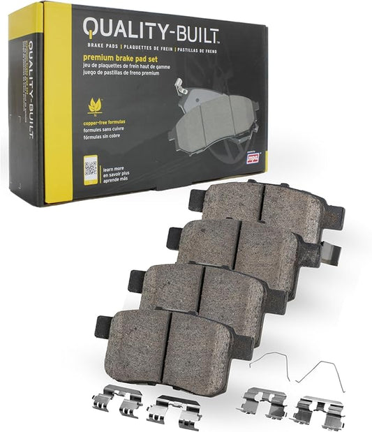 Premium Semi-Metallic Front Brake Pads (1001-1543AM) Compatible with Kia Forte5 2014-2016