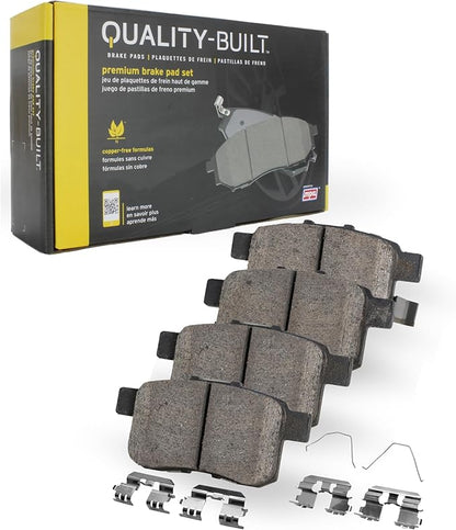 Premium Semi-Metallic Front Brake Pads (1001-2152M) Compatible with Dodge Durango 2021-2022, Jeep Grand Cherokee 2018-2021