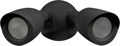 Ciata Flood Lights Outdoor, 20-Watt LED Bullet Head Security Flood Lights, Dual Head, RoHS and FCC Complaint, IP65 Rated, 1900 Lumens, 2KV Surge Protection, Die-Cast Aluminum in Black Finish – 4000K