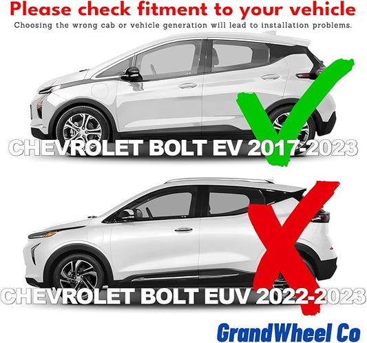 Window Deflectors Smoke Tinted in-Channel Side Window Vent Visor Deflectors Rain Guards Compatible with Chevrolet (Chevy) Bolt EV 2017-2023 - 4 pcs. GW0810