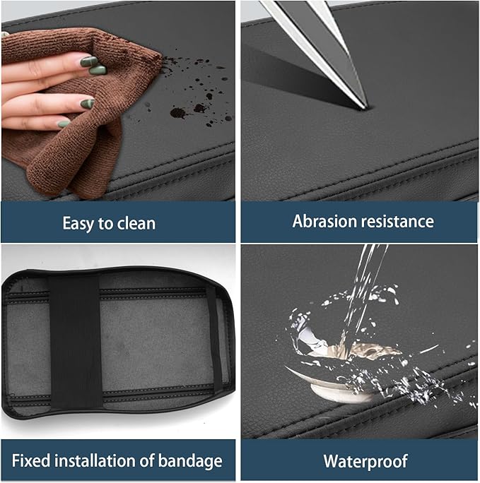 Ruiya 2024 2025 Kona Armrest Cover,for Hyundai Kona SX2 2024 Accessories Center Console Cover 2024 Kona Armrest Cover Protector Compatible with 2024 2025 Hyundai Kona SE/SEL/Limited/N Line