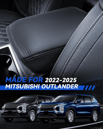 Armrest Cover for 2022-2025 Mitsubishi Outlander(SE/Black Edition/SEL) Accessories Center Console Middle Lid Pad Protector for Car Elbow Rest