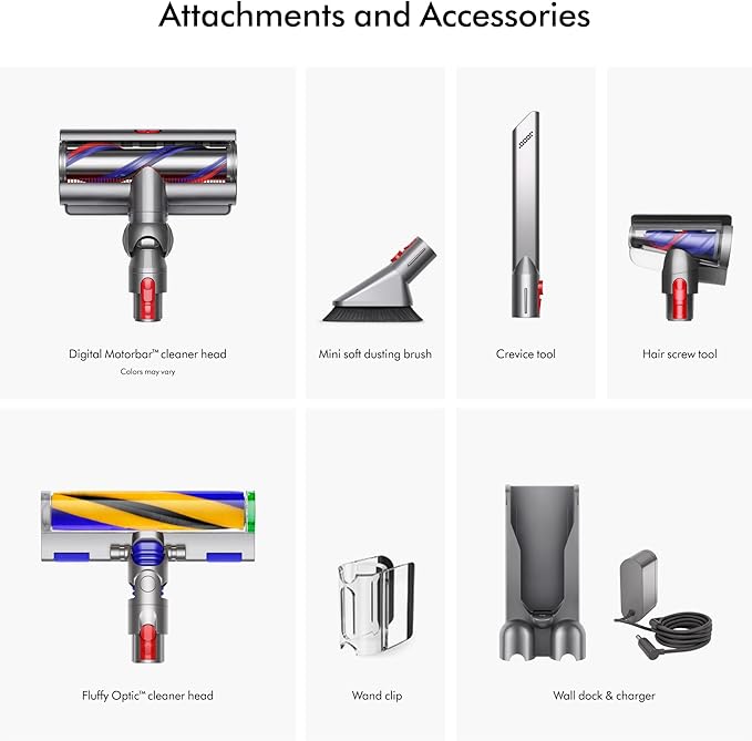 Dyson V15 Detect Plus Cordless Vacuum, Yellow/Nickel