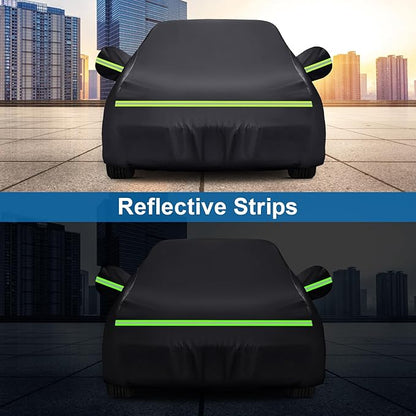 Car Cover for BMW M4/ 4 Series 420i 428i 430i 435i 440i /4 Coupe 2014-2024, Waterproof 210D Oxford Cloth and Cotton Cover Outdoor Full Car Covers with Zipper Windproof Heavy Duty All Weather
