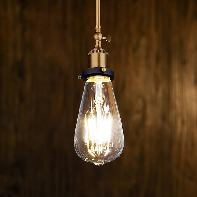 LED Edison Bulb 4W,Antique 40W Vintage Edison Bulb,E26 Light Bulb Non Dimmable Led Bulb 450 Lumens 2700K Warm White,Pack of 6