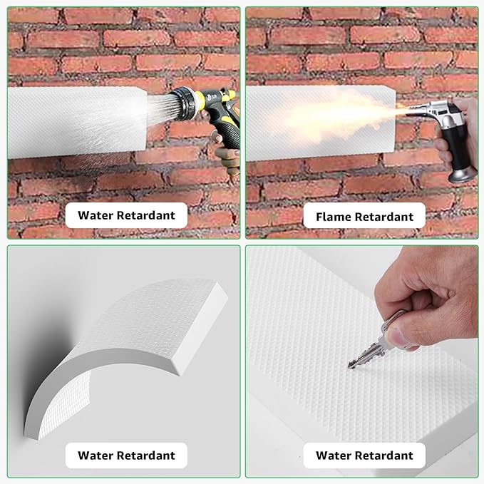 Garage Wall Protector, 4 Pack Garage Car Door Protector Bumper Guard for Car Doors Anti-Collision Self Adhesive EVA Foam for Warehouse Parking Assist, White 11.8"x3.9"x1.2"