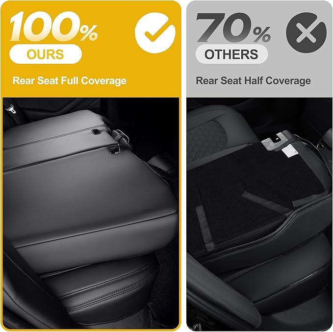 GIANT PANDA Full Set Car Seat Covers Customized Jeep Wrangler TJ Rubicon Sahara Sport X Unlimited 2003 2004 2005 2006, Faux Leather (Black&Gray)
