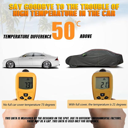 Breathable New Material, Waterproof Car Cover, Locks and Zipper Doors, Sunscreen Waterproof UV Prevention Snowproof Wind and Windproof,Suitable for Indoor Outdoor,for SUV (up to 180") B10