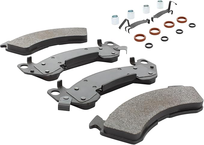 Premium Semi-Metallic Front Brake Pads (1001-0614AM) Compatible with Chevrolet Caprice 1994-1996, Chevrolet Impala 1994-1994