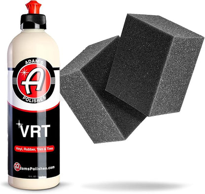 Adam's Polishes VRT Combo - Vinyl, Rubber and Plastic Non-Greasy Long Lasting Super Shine Dressing for Tires, Trim and More, Safe for Cars, Trucks, SUVs, RVs & More