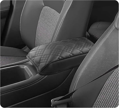 LUWU 2025 Kicks Center Console Cover Compatible with 2025 Nissan Kicks Accessories 2025 Kicks S/SV/SR Armrest Cover Armrest Console Cover (Thick Black)