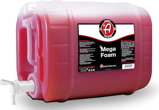 Adam’s Mega Foam (5 Gallon) - Detailing pH Neutral Car Soap For Car Washing, Concentated For Use In Car Wash Bucket, Foam Cannon & Foam Gun, Won't Strip Car Wax, Sealant or Ceramic Coating