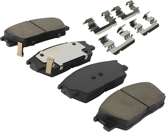 Premium Ceramic Front Brake Pads (1001-2285C) Compatible with Hyundai Venue 2020-2024, Kia Soul 2020-2024