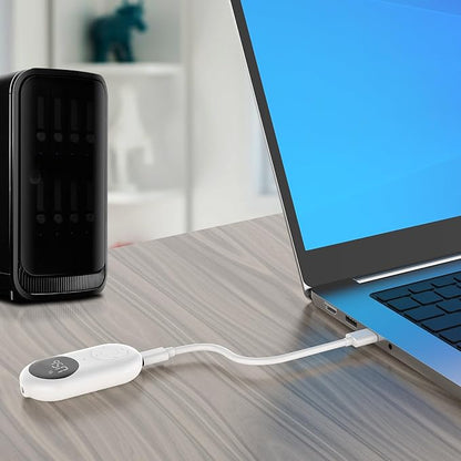 Airplane Bluetooth 5.3 Transmitter for All Headphones - Bluetooth Adapter for TV - Dual Connection- aptX Low Latency - Flying Travel,Long Flight Essentials - Wireless Audio Aux for MP3,Gym,Game,PC