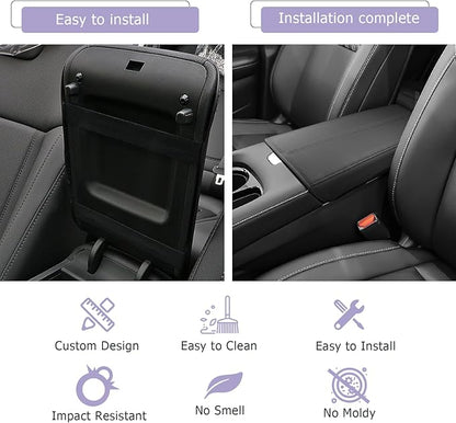 LUWU 2025 Murano Center Console Cover Compatible with 2025 Nissan Murano Accessories 2025 Murano SL/SV/Platinum Armrest Cover Center Console Pad Armrest Console Cover (Thin Black)