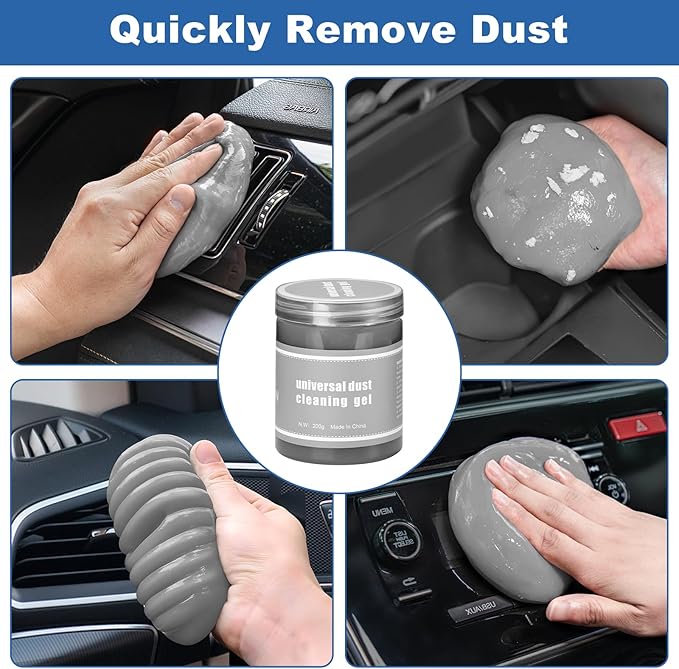 Viewsun Windshield Cleaner Tool, 13Pcs Car Interior Cleaning Kit, Car Detailing Kit Interior Cleaner, Car Detailing Brushes, Car Cleaning Gel, Inside Cleaning Supplies Accessories for Women Men