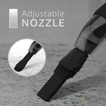 Handheld Portable Cordless Vacuum Cleaner - Easy to Use, Lightweight, Compact Design - Hand Vacuum for Dust Pet Hair Dirt Home Car Interior - Rechargeable Battery with USB-C Cable