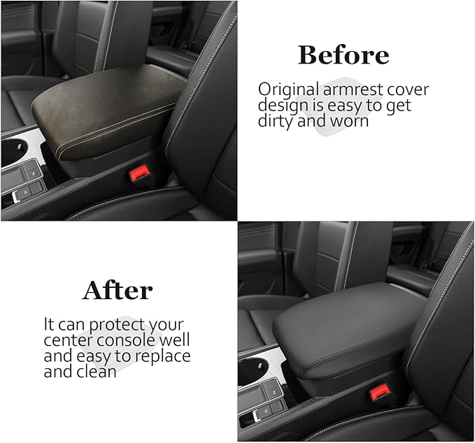 SKTU for 2024 2025 2026 Volkswagen Atlas Center Console Cover 2024 2025 2026 VW Atlas Armrest Cover Atlas SE/SEL Center Console Pad Volkswagen Atlas 2024 2025 2026 Accessories Center Console Cushion