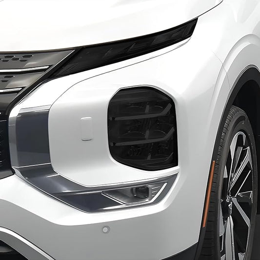 BOGAR TECH DESIGNS Full Headlight Head Light Tint Kit Compatible with Mitsubishi Outlander 2022-2025, Dark Smoke