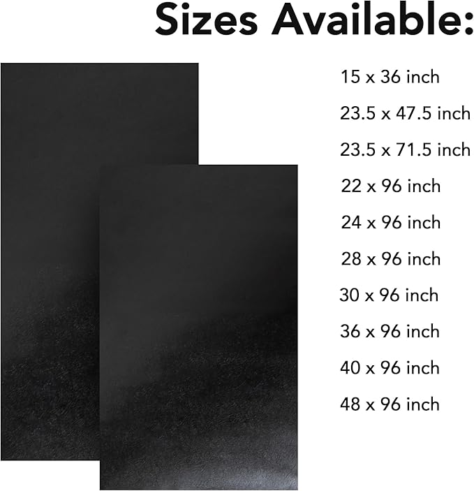 RESILIA Work Bench Mat - 36" X 96", Scratch-Resistant PVC Mats - Protect Your Workbench, Table, or Tool Station from Painting, Woodworking, Crafting, Building, & More, Black, Made in The USA