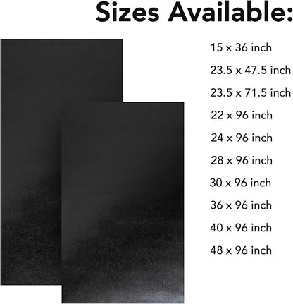 RESILIA Work Bench Mat - 36" X 96", Scratch-Resistant PVC Mats - Protect Your Workbench, Table, or Tool Station from Painting, Woodworking, Crafting, Building, & More, Black, Made in The USA
