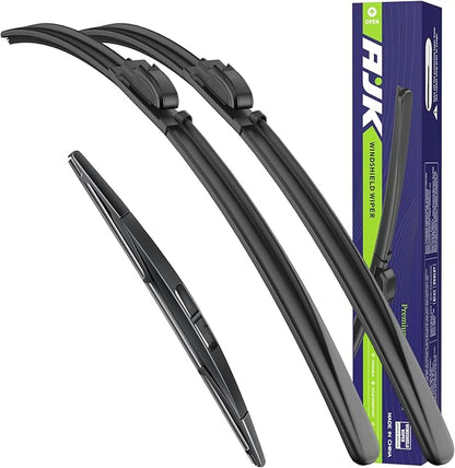 AJK Wiper Blades for Acura MDX 2007 2008 2009 2010 2011 2012 2013, 2 Piece All Weather OEM Quality Automotive Replacement Windshield Wiper Blades for My Car