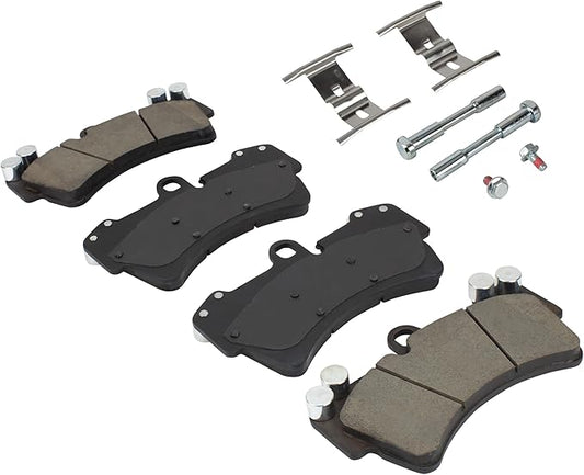 Premium Ceramic Front Brake Pads (1001-0977C) Compatible with Volkswagen Touareg 2004-2005