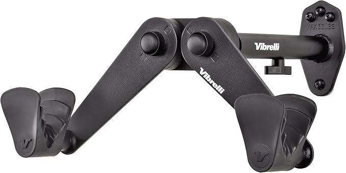 Vibrelli Bike Wall Mount - Horizontal Storage Rack for Hanging Bicycles in Garage - Adjustable Bike Hanger, Holder - Wall Bike Rack Hooks for Bicycle