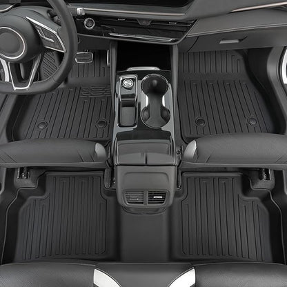 Floor Mats Set for Buick Envision 2021-2025 Accessories, Full Coverage All Weather Floor Mats Cargo Mat with Backrest Protectors & Door Sill Guards