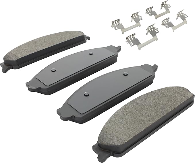 Premium Semi-Metallic Front Brake Pads (1001-1070M) Compatible with 2005-2009 Ford/Mercury (Five Hundred/Freestyle/Montego/Sable/Taurus/Taurus X)