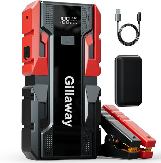 001B 3000A Car Jump Starter Battery Pack (up to 9.0L Gas and 7.0L Diesel Engine), 12V Car Battery Charger, Jump Box with USB 3.0 Power Bank