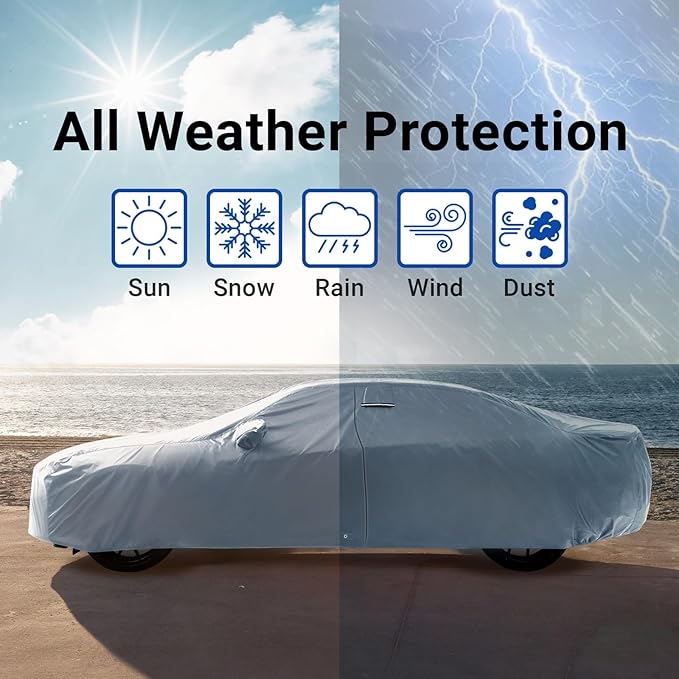 iCarCover Premium Car Cover for 1986-1990 Porsche 959 Heavy Duty Waterproof All Weather Automobiles Custom Fit Indoor Outdoor UV Snow Protection Covers with Straps and Bag