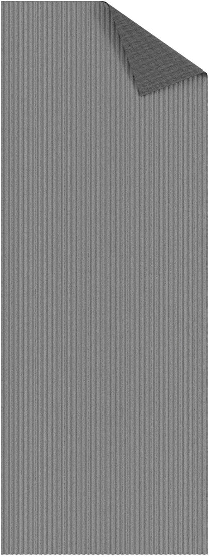 Ottomanson 3'11" x 5' Mud Mat Area Rug Scraper Carpet - Non-Slip, Dirt Trapping for Indoor & Outdoor Use - Ideal for Entryway, Garage, Kitchen, Patio & High-Traffic Areas, Gray