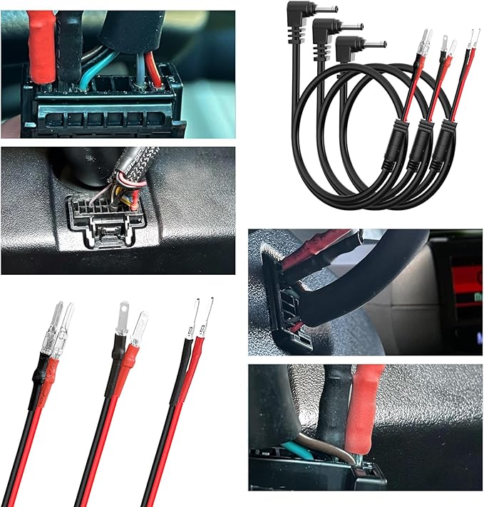 Radar Detector Mount,Rearview Mirror Rod Radar Mounting Bracket+Rearview Mirror Hard Wire Power Cord kit16,with Inline Fuse (for Cobra Radar Detector)