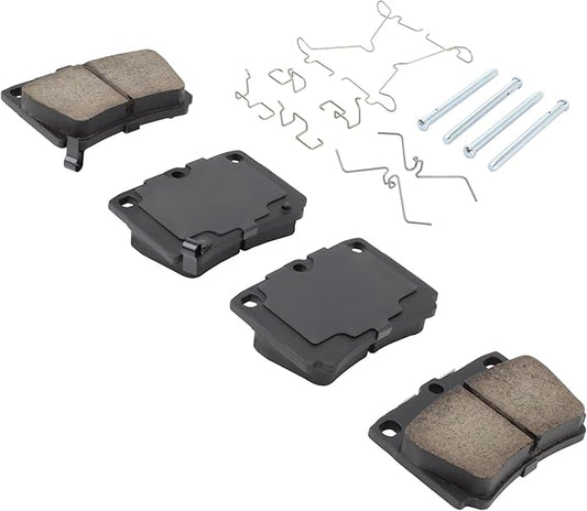 Premium Ceramic Rear Brake Pads (1001-0733C) Compatible with Mitsubishi Montero Sport 1997-2004