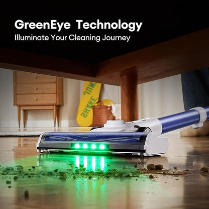 Ultenic U10 Ultra Cordless Stick Vacuum Cleaner, 500W Motor, 45KPa Suction, Max 40mins Runtime, Anti-Tangle Brush, 1L Dustbin Capacity, Stick Vacuum for Home, Pet Hair, Hardwood Floors, and Carpets