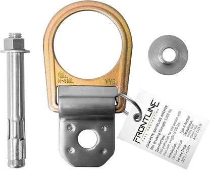 Frontline Fall Protection COB01SW Concrete Swiveling Anchor | Anchor swivels 360 degrees and flips 180 degrees | Easy and quick to install | OSHA & ANSI Compliant