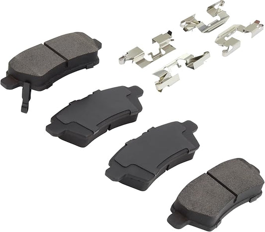 Premium Ceramic Rear Brake Pads (1001-1101C) Compatible with Nissan Pathfinder 2005-2012