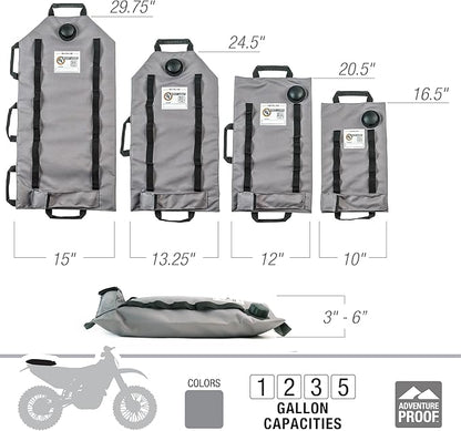 Giant Loop Armadillo Bag, Utility Bladder for Safe Transport and Storage of Powersports and Automotive Fluids, for Motorcycles, UTVs, ATVs, 3-Gallon