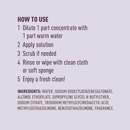 Amazon Brand – Presto! Multi-Surface Cleaner Concentrate, 2X Concentrated Formula, Lavender Scent, 32 fl oz (Pack of 2)