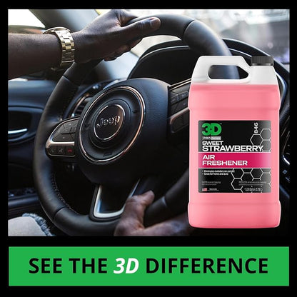 3D Water Based Odor Eliminator | Made in USA | All Natural | No Harmful Chemicals | Air Freshener (Sweet Strawberry Scent)
