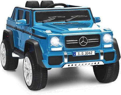 HONEY JOY Ride On Truck, Licensed Mercedes-Benz Maybach G650 Battery Powered Ride On Toys Car w/Remote Control, LED Lights, Music, Slow Start, 12V Electric Cars for Kids, Gift for Boys Girls (Black)