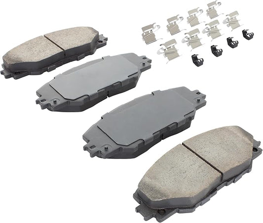 Premium Ceramic Front Brake Pads (1001-1211C) Compatible with Scion iM 2016, tC 2016-2011, Toyota Corolla iM 2018-2017, Matrix 2013-2009, Mirai 2019-2016, RAV4 2018-2006 & More