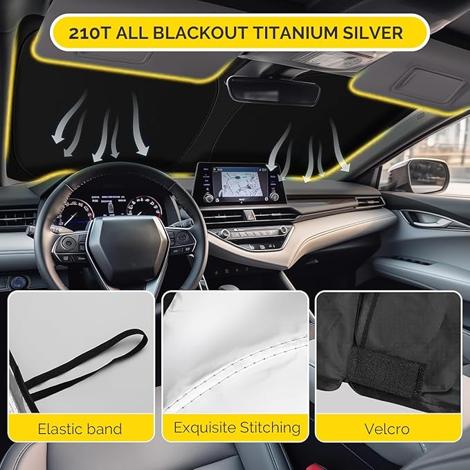 Car Windshield Sun Shade Compatible with 2019 2020 2021 2022 2023 2024 2025 Subaru Forester Accessories Sunshade Custom for Forester Crossover, Base, Premium, Sport, Limited Foldable Sun Visor