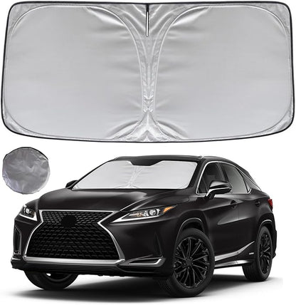 KAYZT Windshield Sun Shade for 2016-2022 Lexus RX Foldable Sunshade Front Window Custom Fit Car Accessories