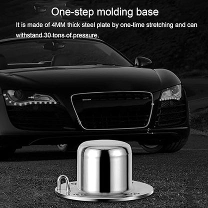 Safety Bollard, Steel Bollards, Removable Bollard, Driveways Stainless Steel Security Posts with 4 Anchor Bolts, for Parking Barrier, Road Safety(Size:750mm/30in)