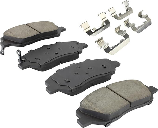 Premium Ceramic Front Brake Pads (1001-1917C) Compatible with Hyundai Santa Fe 2017-2019, Hyundai Santa Fe XL 2017-2019